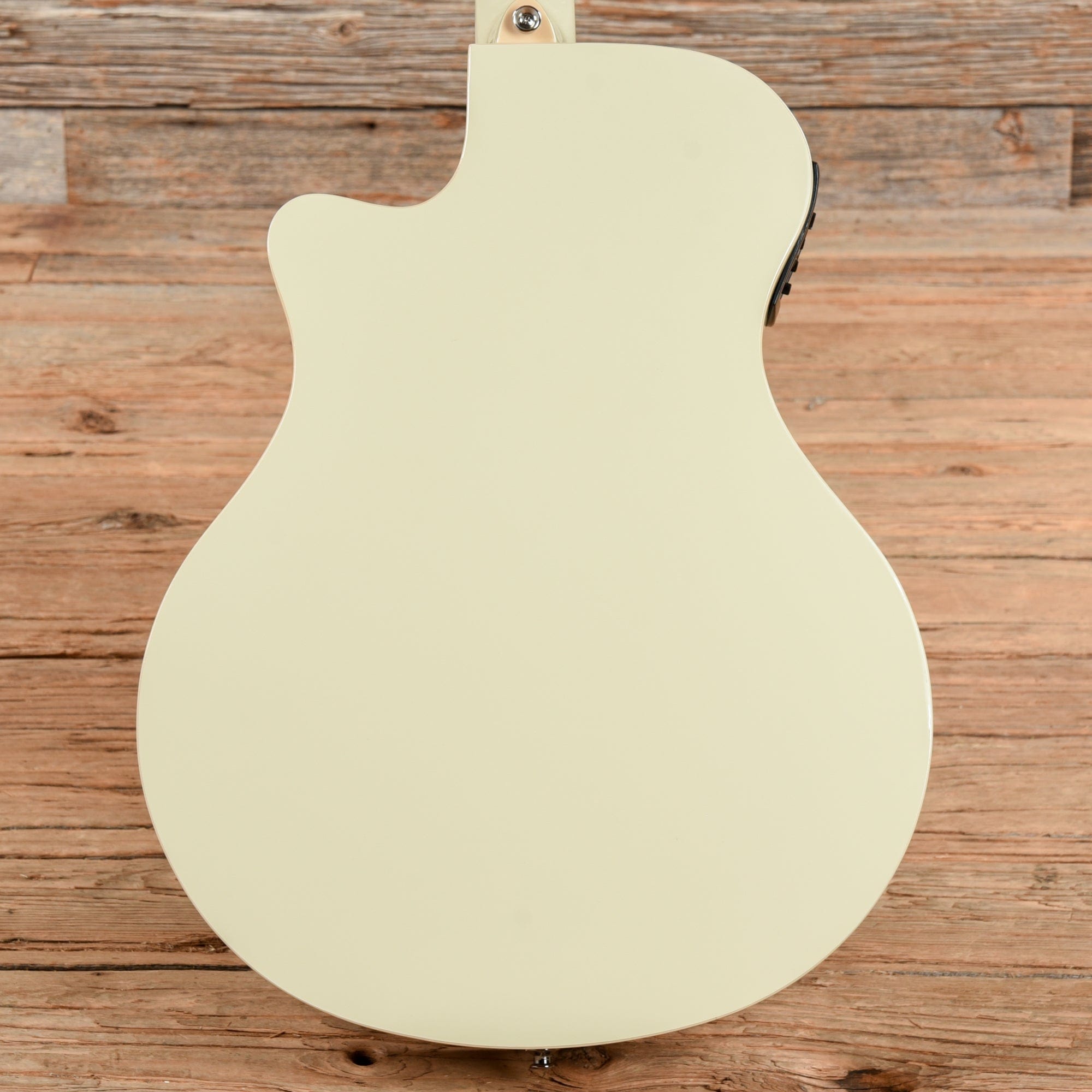 Yamaha APX600 Vintage White Acoustic Guitars / OM and Auditorium