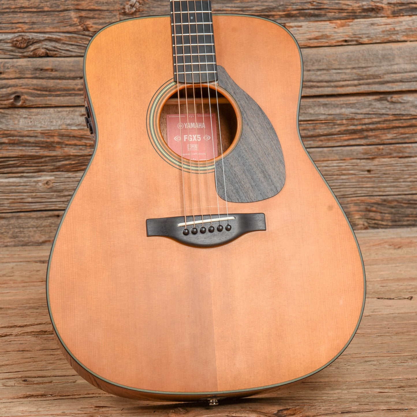 Yamaha Red Label FGX5 Natural w/Atmosfeel Pickup System Acoustic Guitars / OM and Auditorium