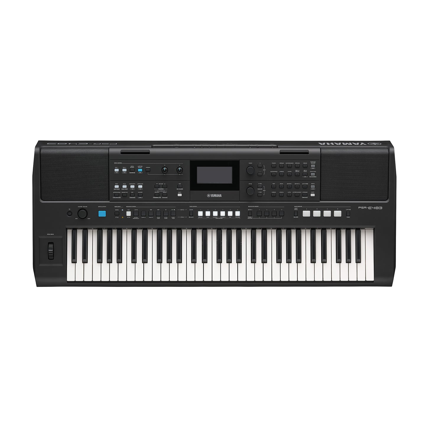 Yamaha PSRE483 61-Key Portable Keyboard Amps / Keyboard Amps