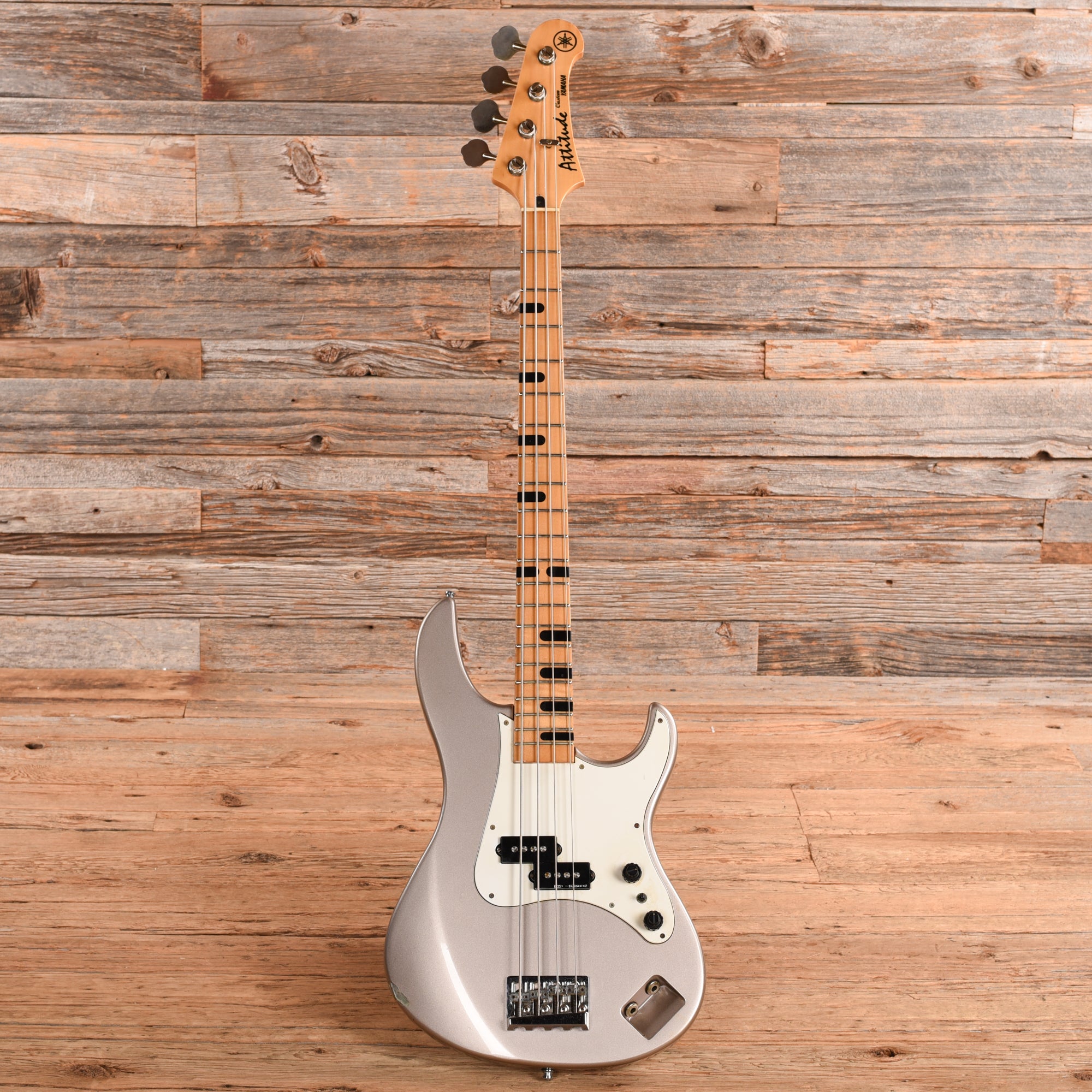 Yamaha Attitude Custom Silver Bass Guitars