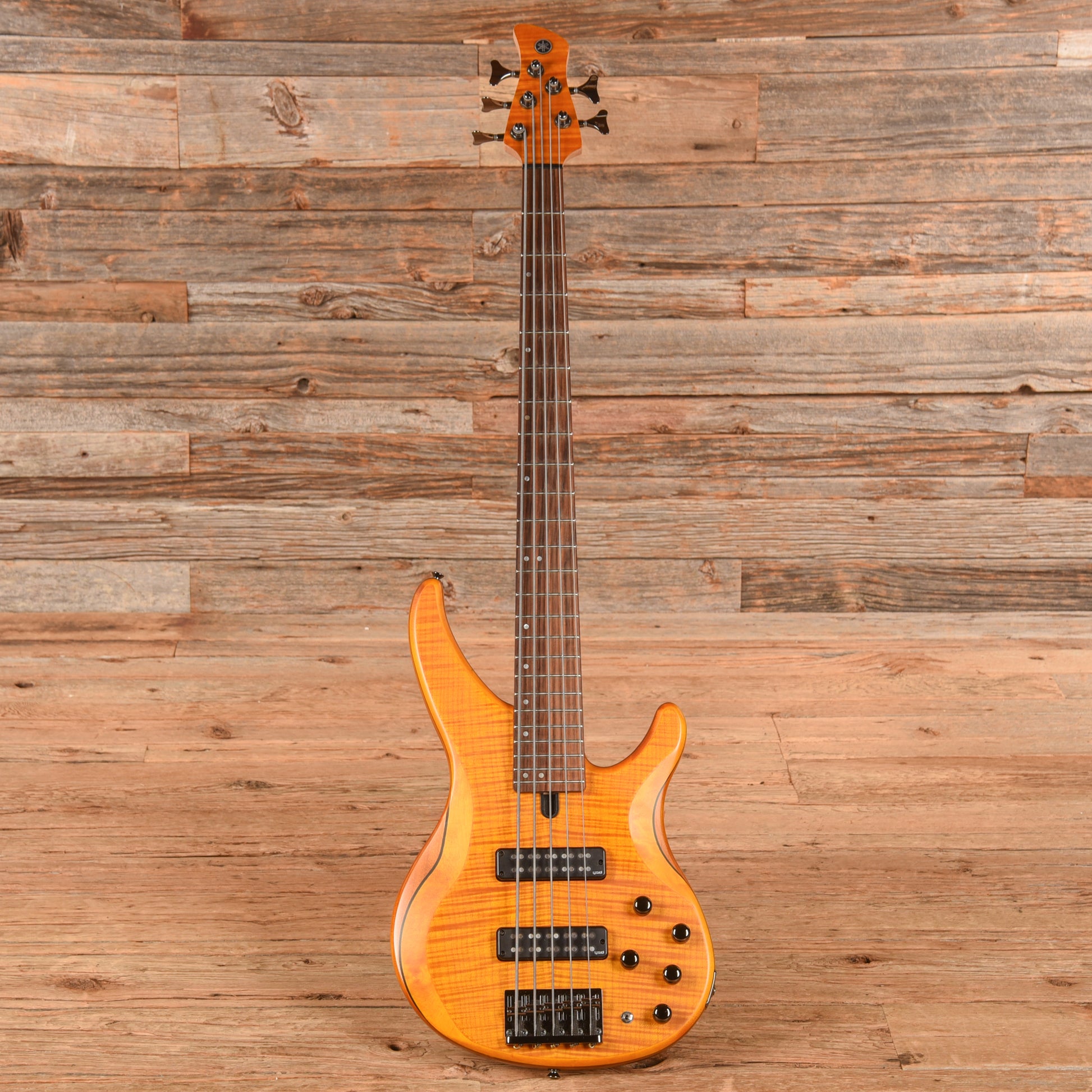 Yamaha TRBX605FM-5 String Satin Natural Bass Guitars