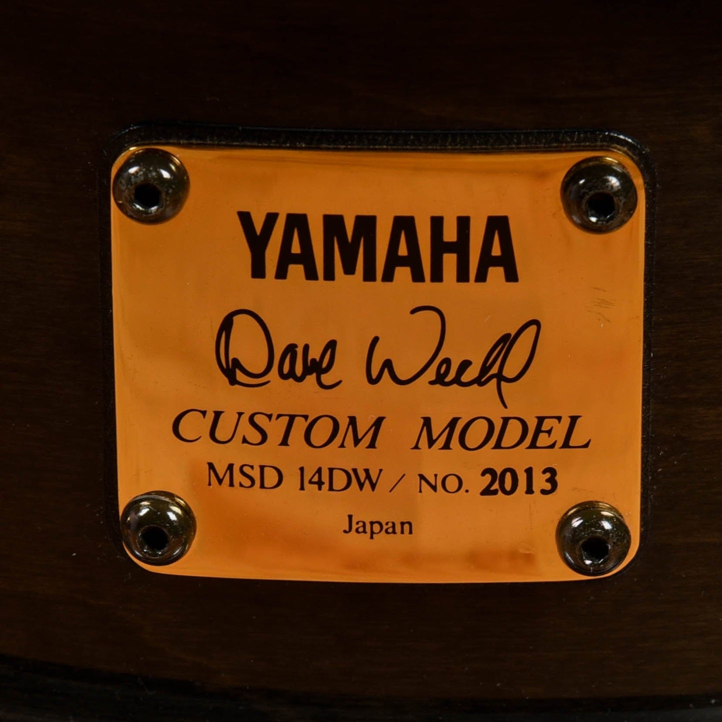 Yamaha Dave Weckl Signature Snare 14" Custom Maple Snare Drum Drums and Percussion / Acoustic Drums / Snare