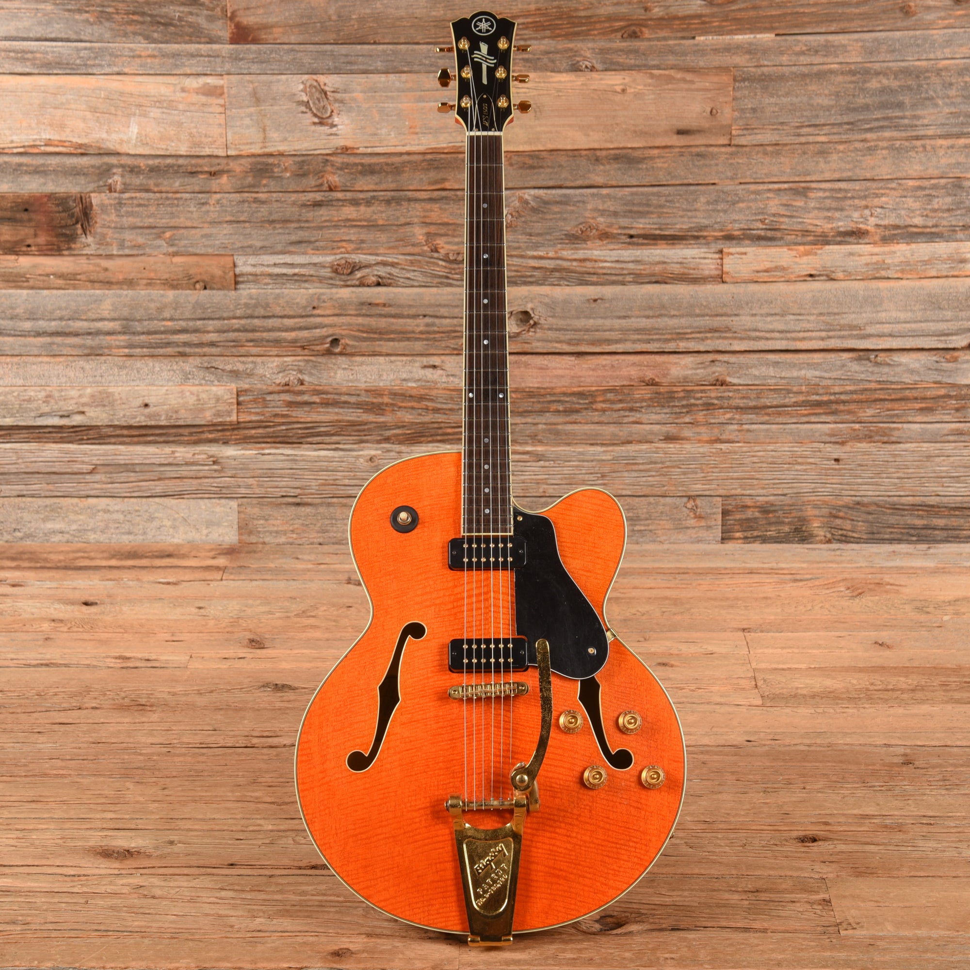Yamaha AES-1500B Orange Electric Guitars / Semi-Hollow