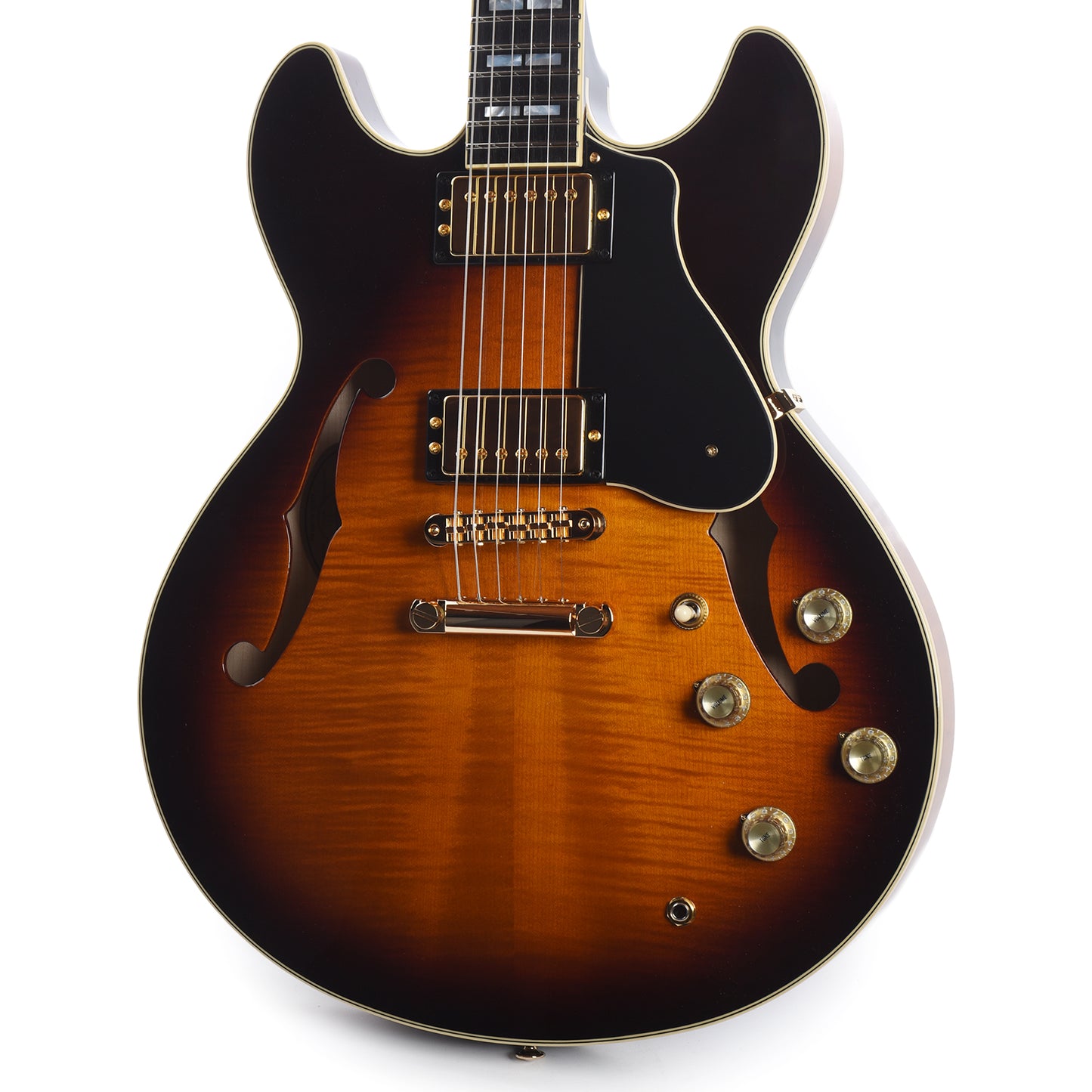 Yamaha SA2200 Semi-Hollow Electric Brown Sunburst Guitar Electric Guitars / Semi-Hollow