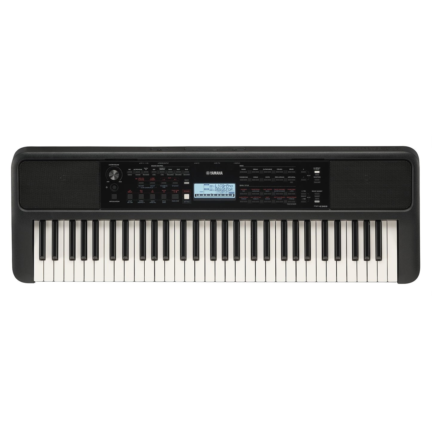 Yamaha PSRE383 61-Key Portable Keyboard Keyboards and Synths / Electric Pianos