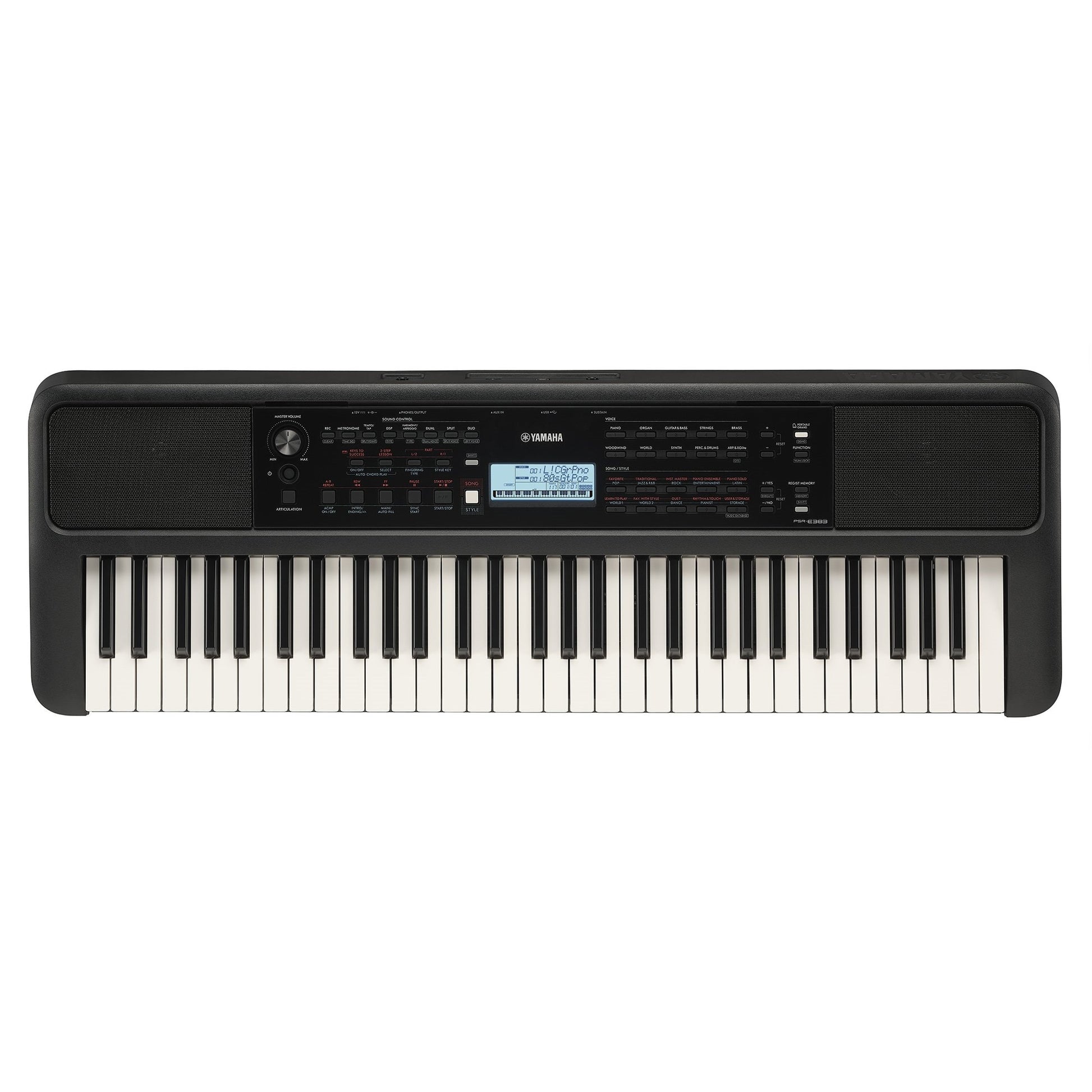 Yamaha PSRE383 61-Key Portable Keyboard Keyboards and Synths / Electric Pianos