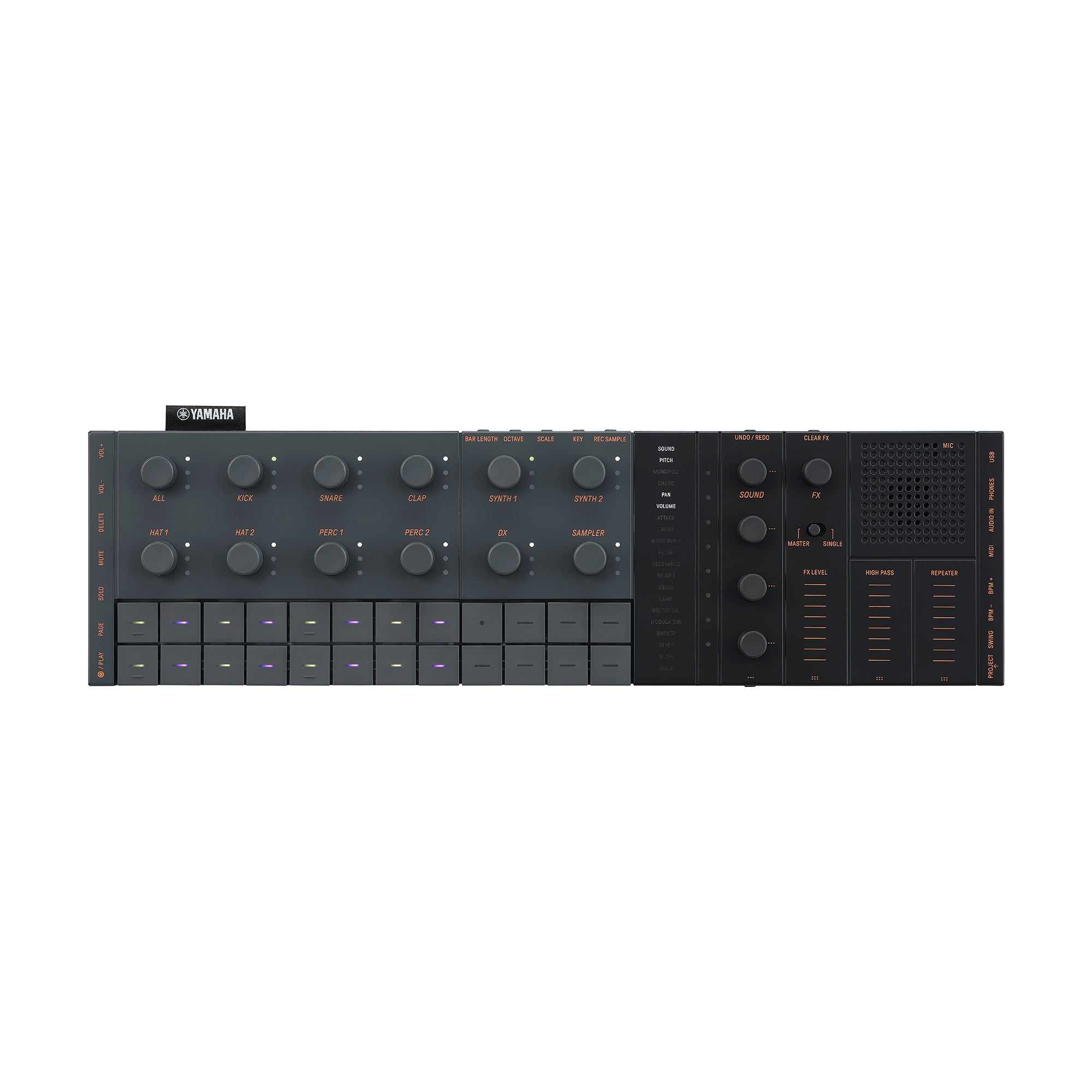 Yamaha SEQTRAK Black and Orange Portable Synthesizer & Production Studio Keyboards and Synths / Synths / Digital Synths