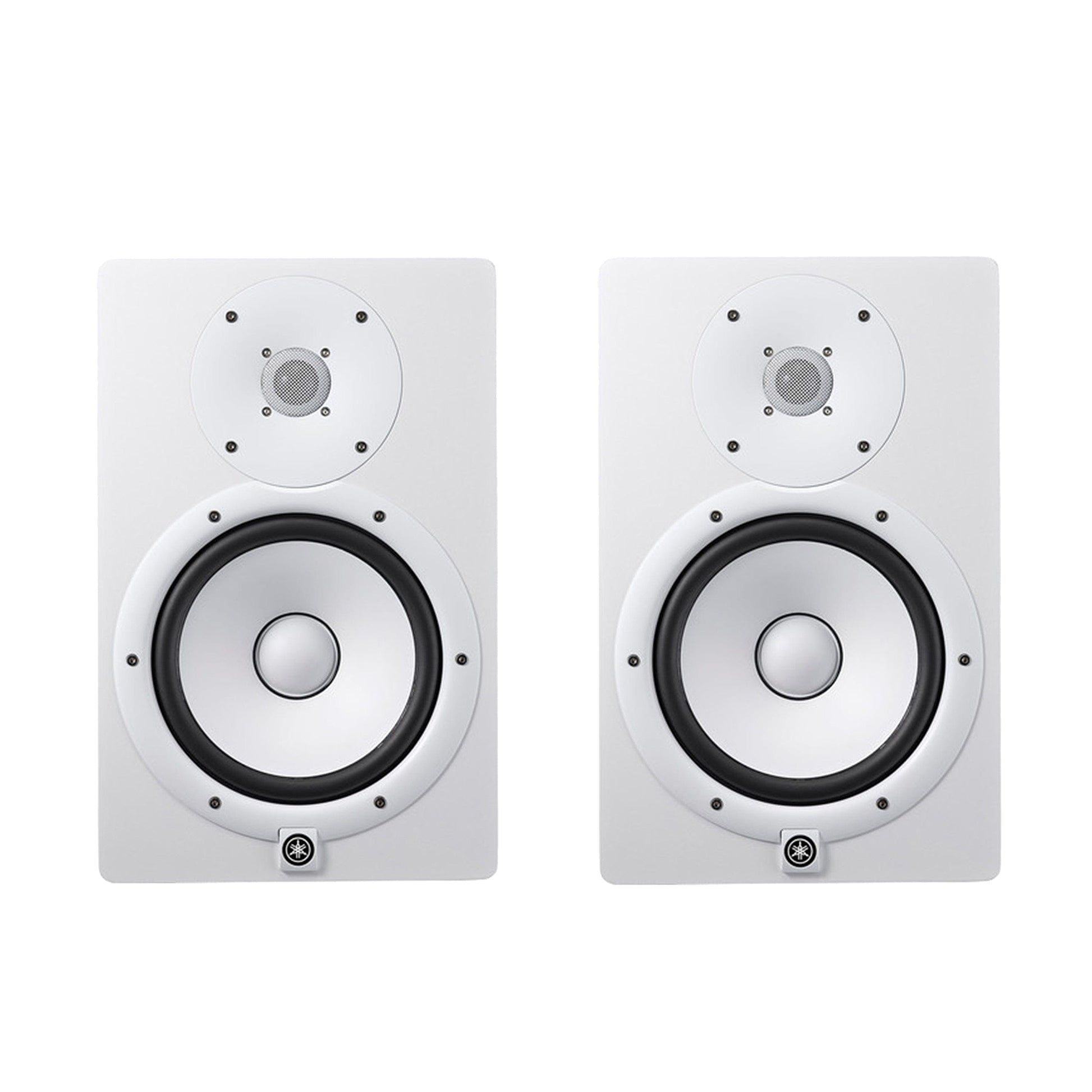Yamaha HS8i 8" Bi-amplified Studio Monitor White Pair Bundle Pro Audio / Speakers / Studio Monitors