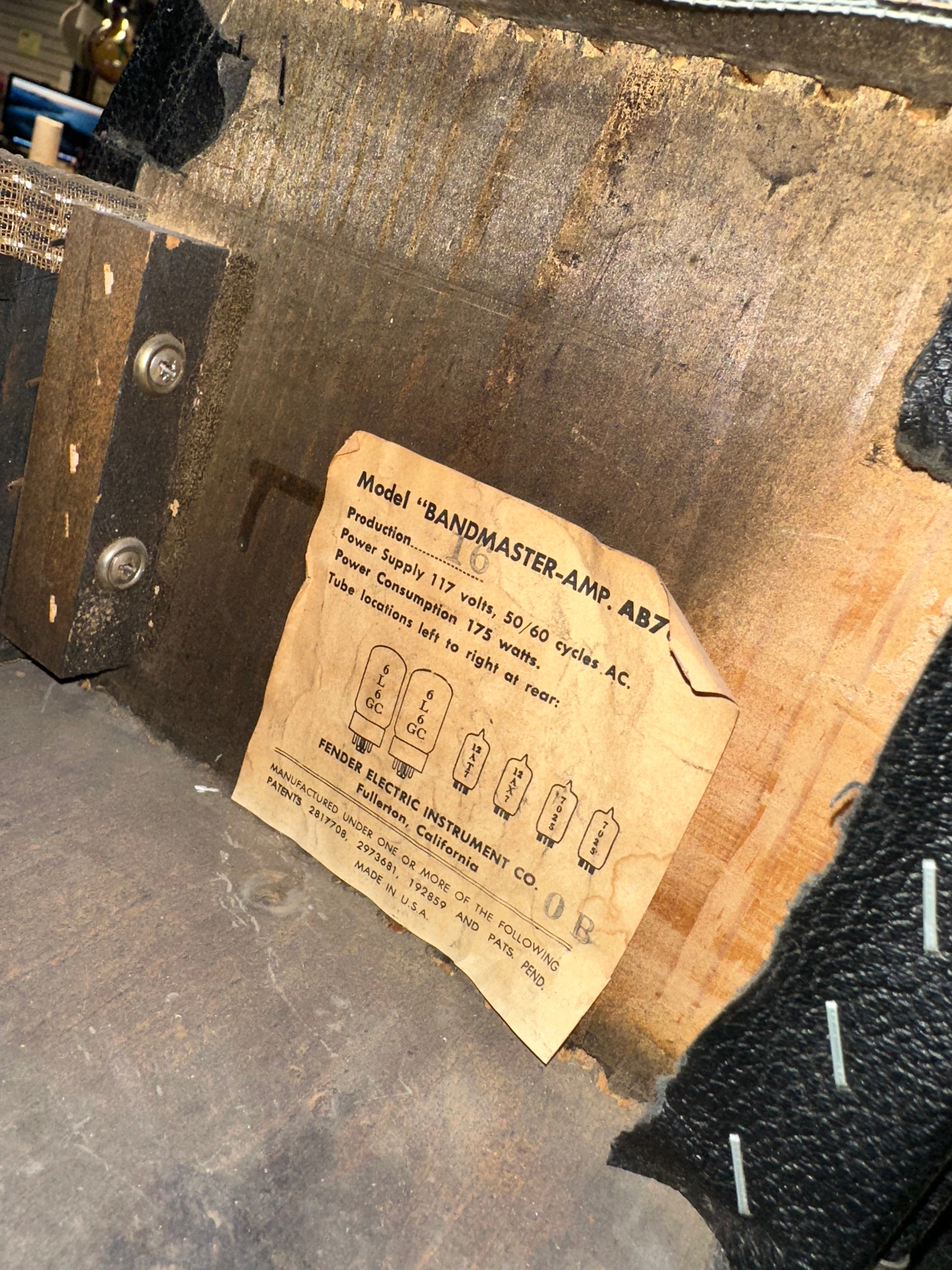 Fender Bandmaster 40-Watt 2-Channel Guitar Amp Head  1965