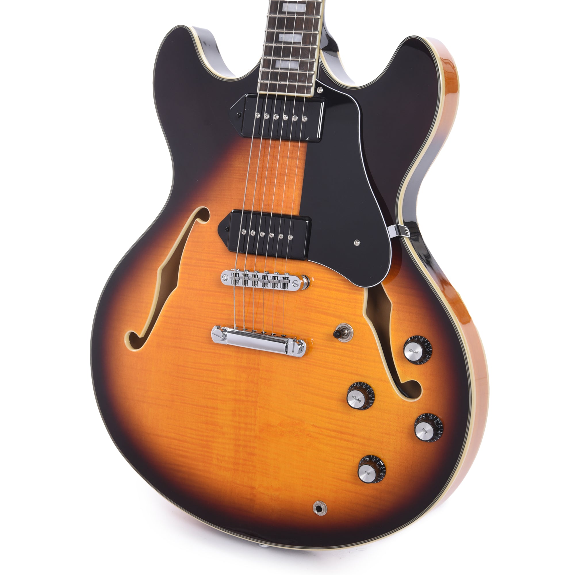 Sire Larry Carlton H7V Flame Maple Semi-Hollow Vintage Sunburst