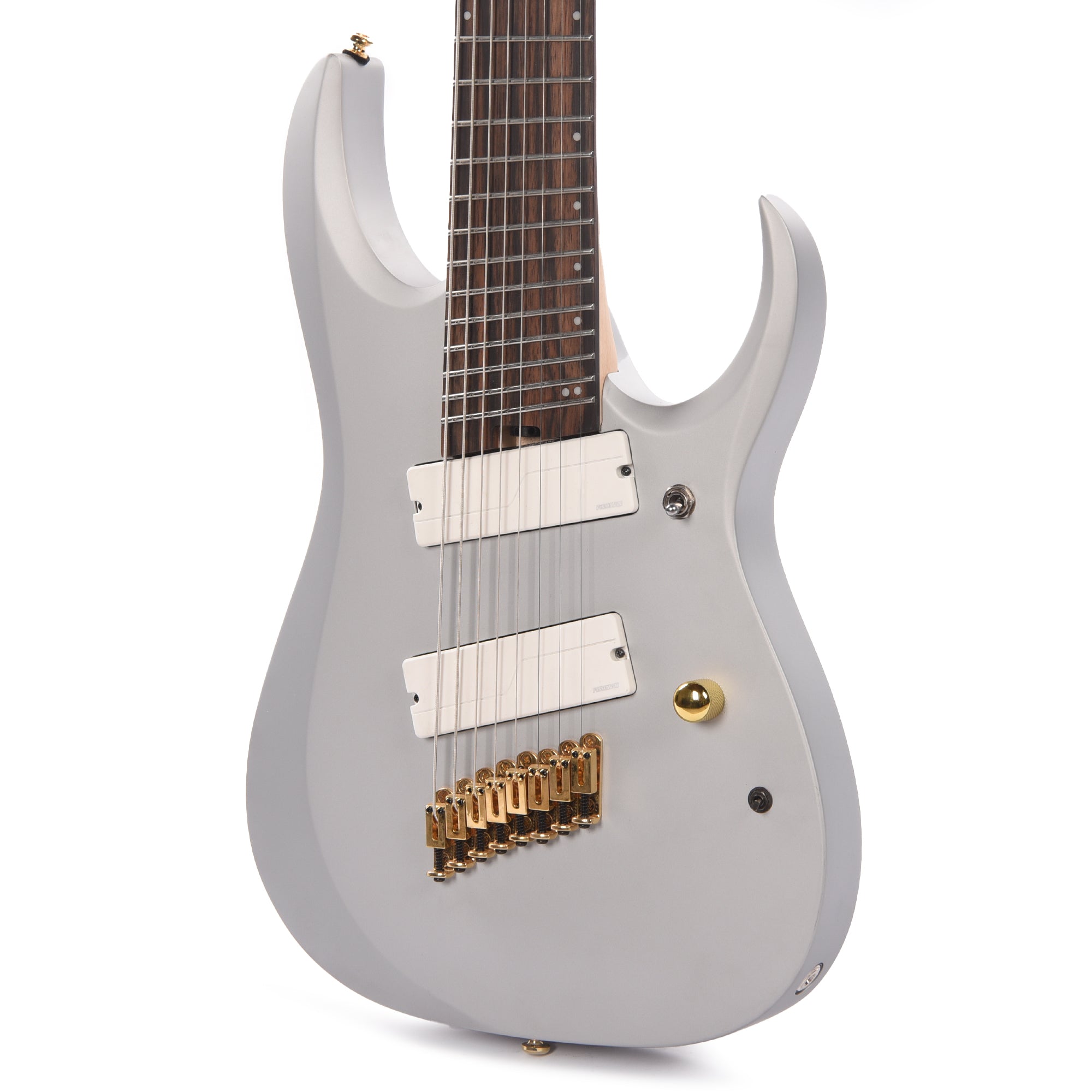 Ibanez RGDMS8CSM Axe Design Lab Multi-Scale 8-String Electric Guitar Classic Silver Matte