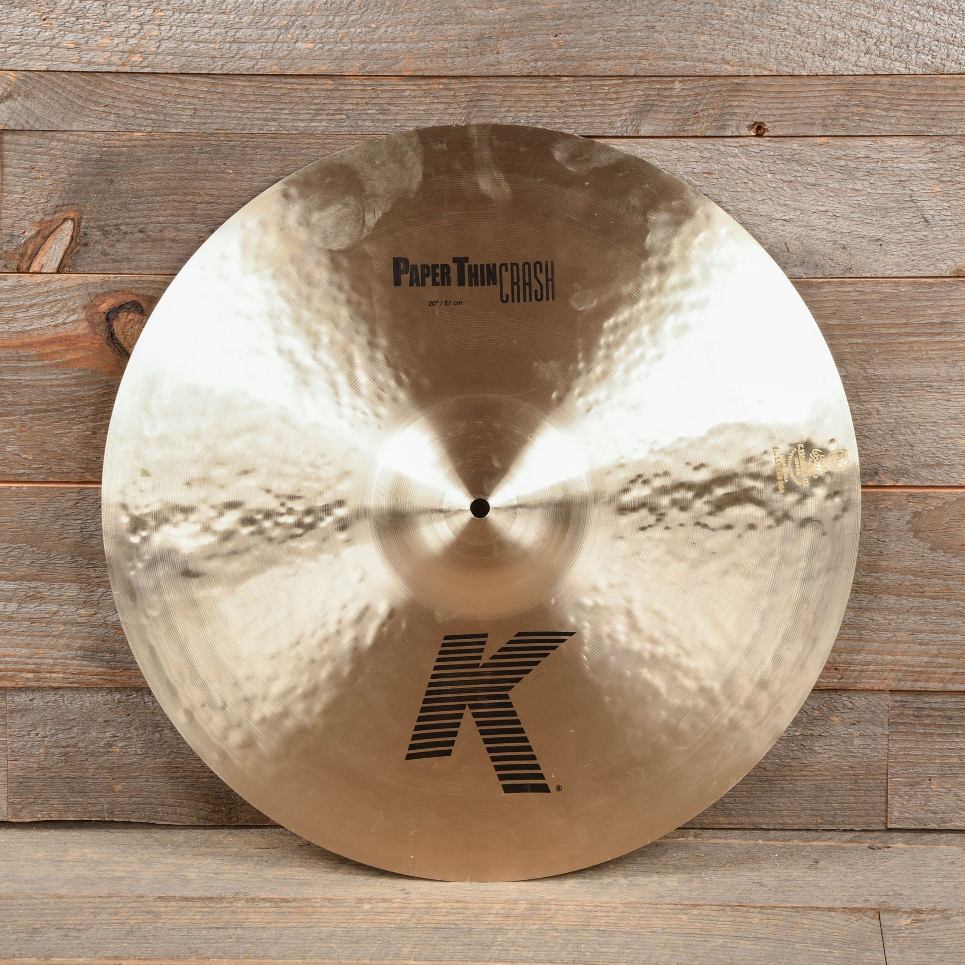 Zildjian 20" K Dark Paper Thin Crash Cymbal Drums and Percussion / Cymbals / Crash