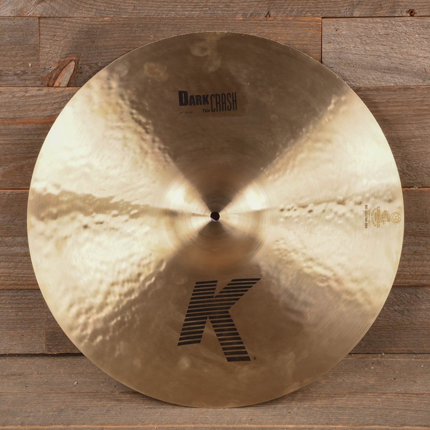 Zildjian 20" K Dark Thin Crash Cymbal Drums and Percussion / Cymbals / Crash