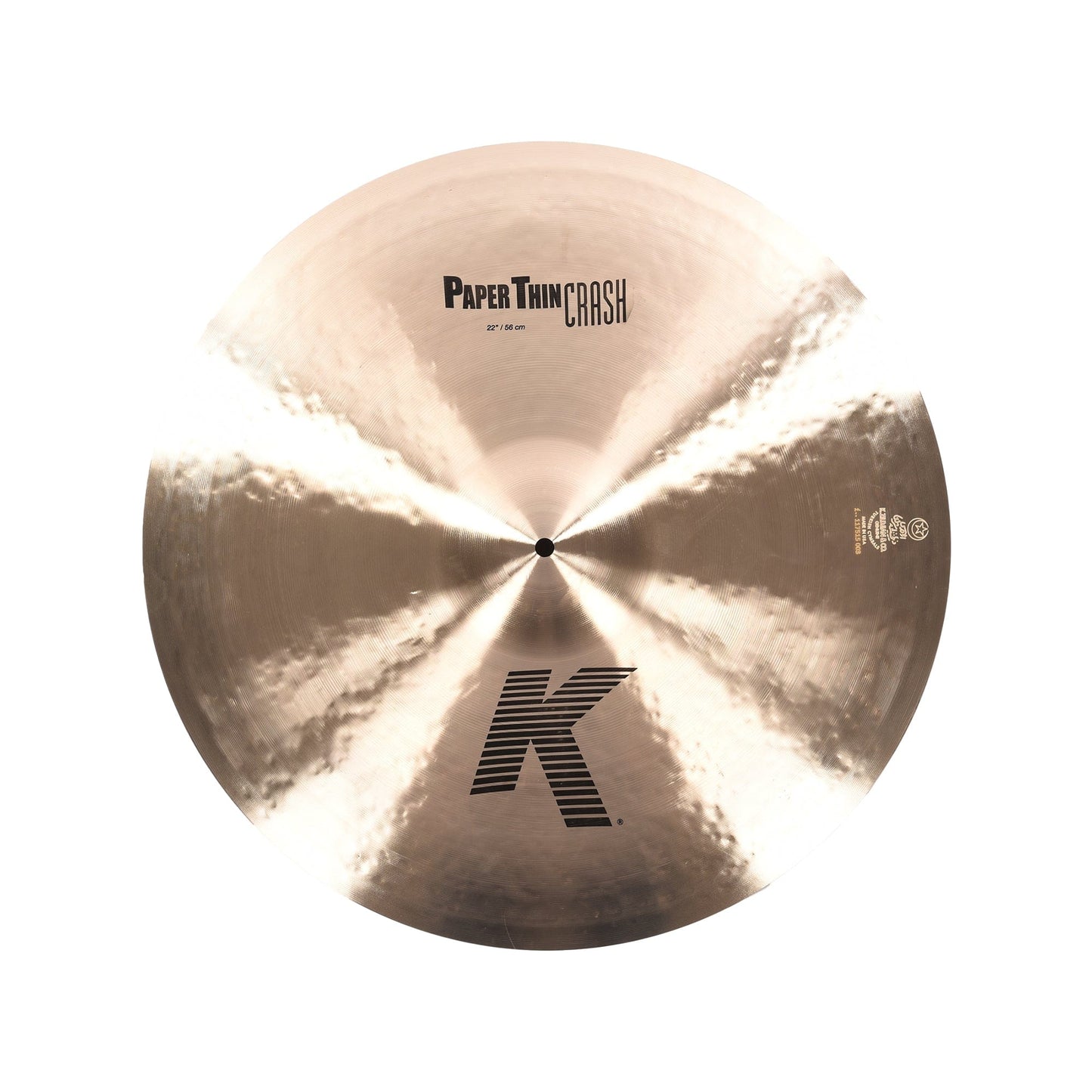 Zildjian 22" K Dark Paper Thin Crash Cymbal Drums and Percussion / Cymbals / Crash