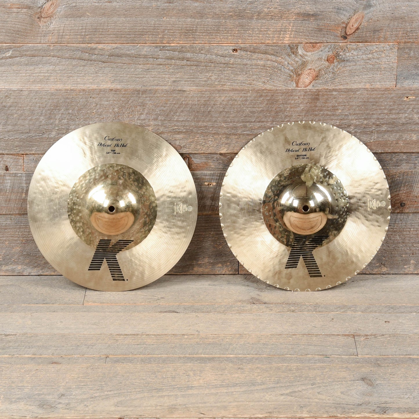 Zildjian 14-1/4" K Custom Hybrid Hi-Hat Pair Drums and Percussion / Cymbals / Hi-Hats
