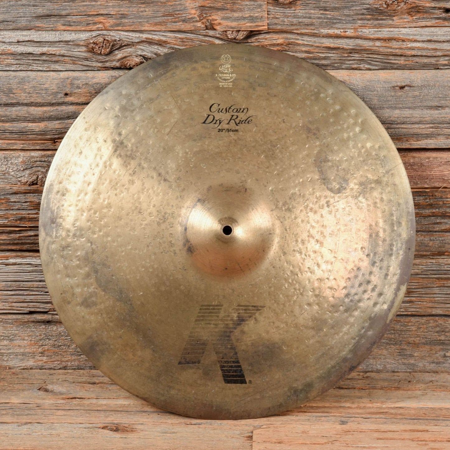 Zildjian 20" Custom Dry Ride Cymbal USED Drums and Percussion