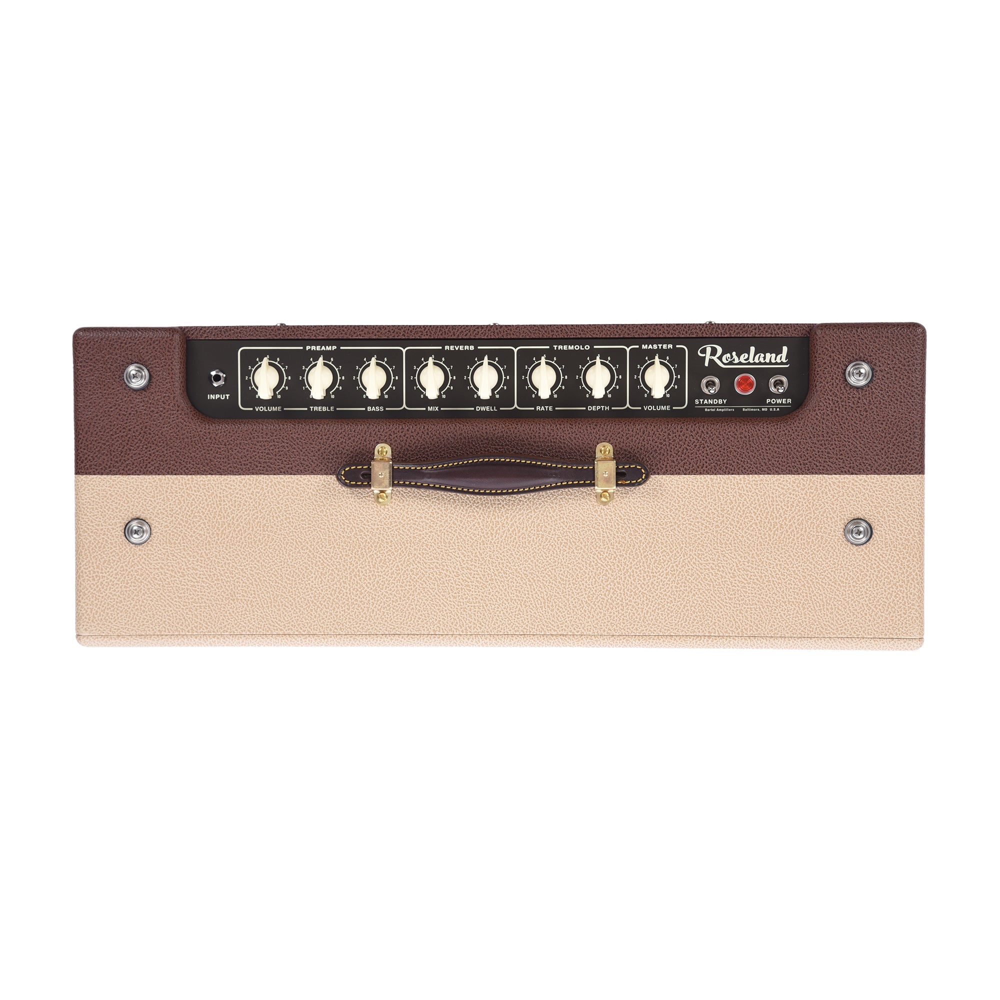 Bartel Roseland 45w Head Ivory/Brown Tolex w/Reverb & Tremolo