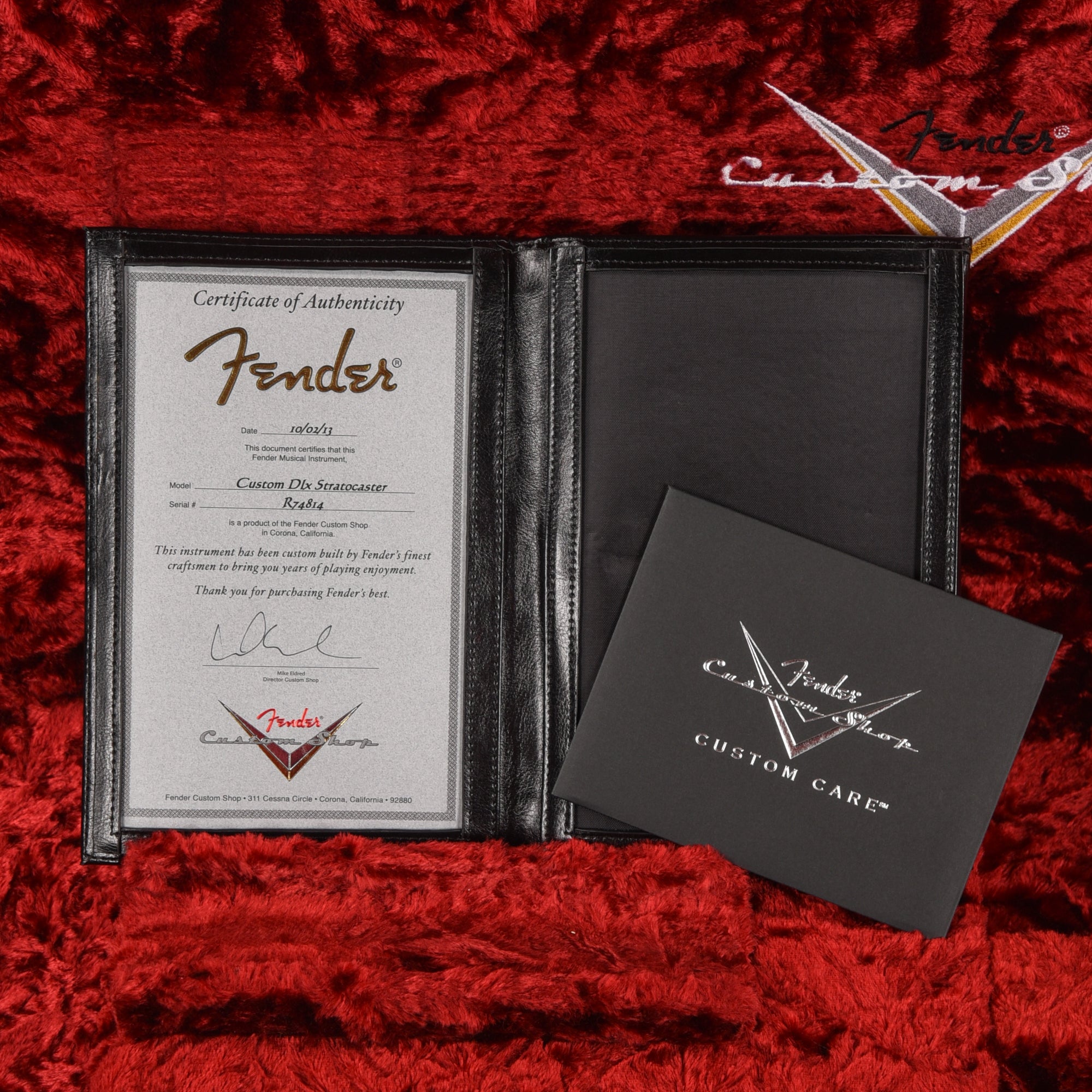 Fender Custom Shop Custom Deluxe Stratocaster Crimson Red Transparent 2013