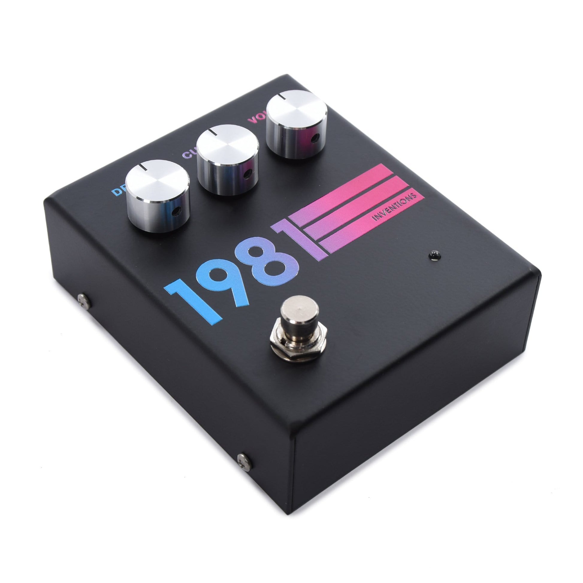 1981 distortion pedal 1981 Inventions DRV Overdrive Black Hyperfade