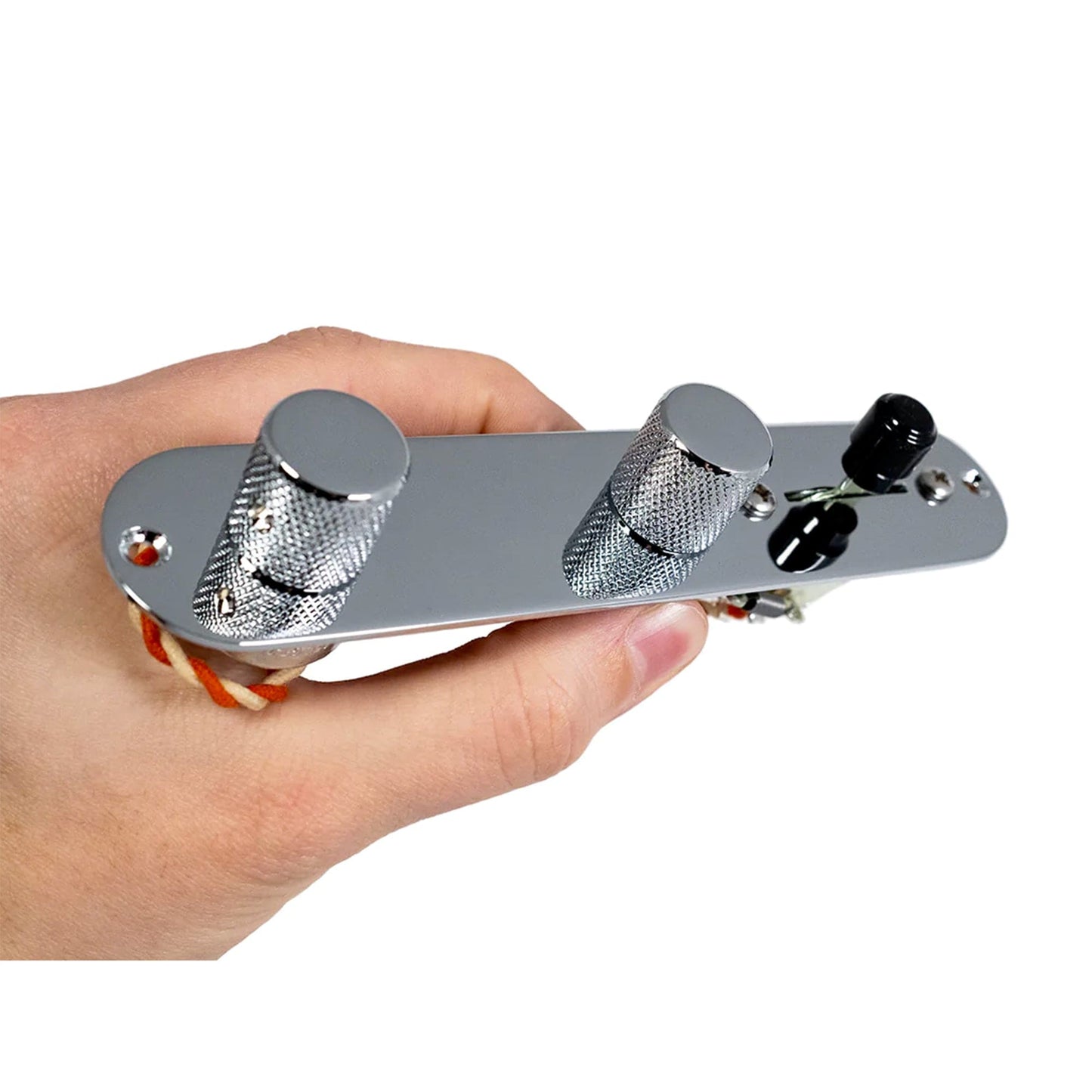 920D Custom T3W-REV-C Loaded Telecaster Control Plate Reverse w/Volume Forward Chrome Parts / Knobs