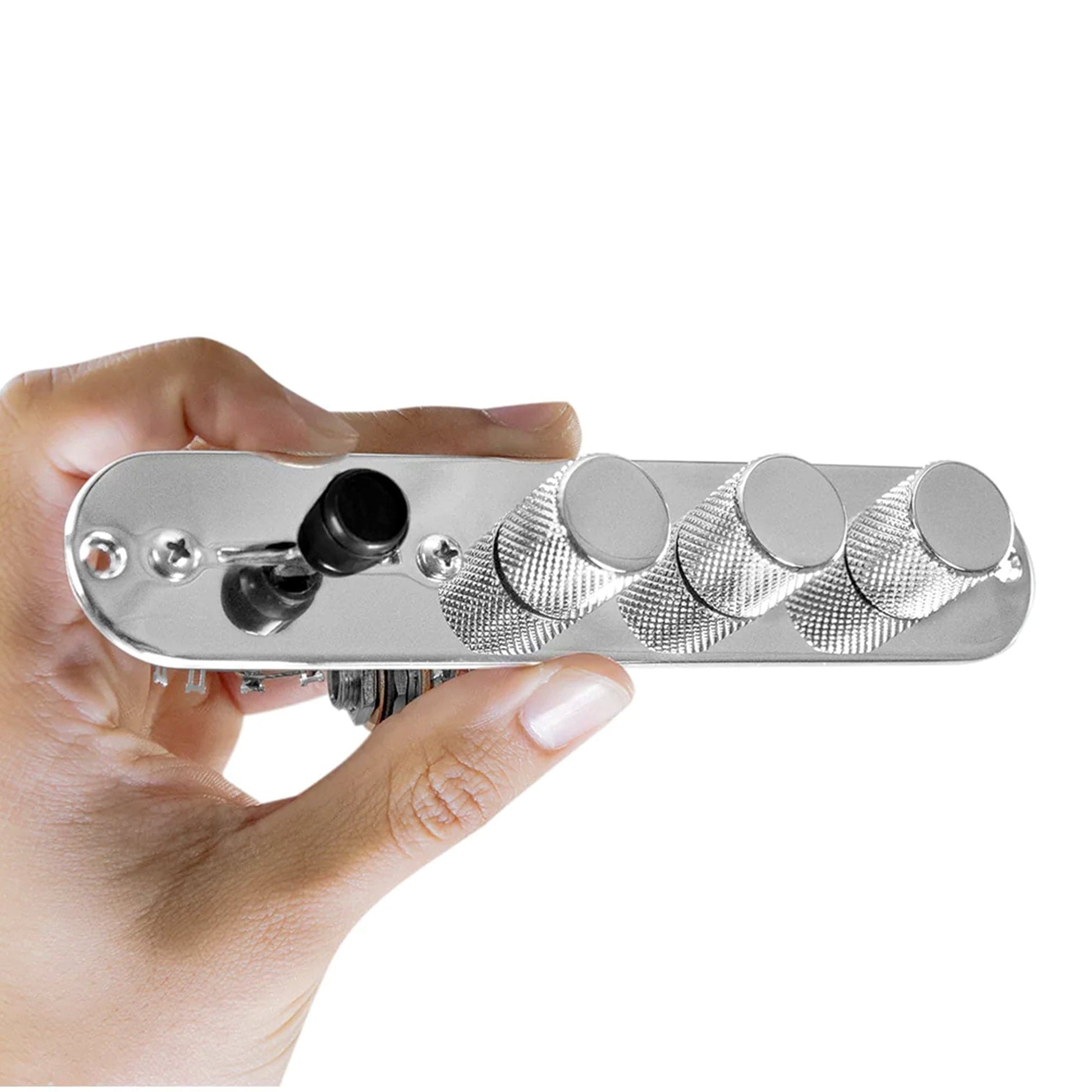 920D Custom TMAS-C Nashville Style Telecaster 3-Way Control Plate Upgrade Chrome Parts / Knobs
