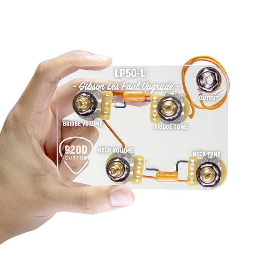 920D Custom LP50-L Les Paul Wiring Harness Upgrade w/Long Shaft Pots Parts / Pickguards