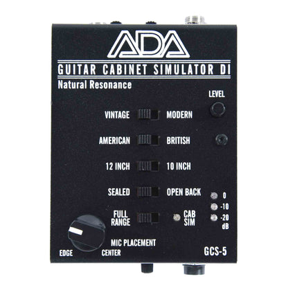 A/DA GCS-5 Guitar Cabinet Simulator & DI with Headphone and Level Control Effects and Pedals / Amp Modeling