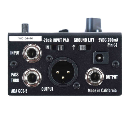 A/DA GCS-5 Guitar Cabinet Simulator & DI with Headphone and Level Control Effects and Pedals / Amp Modeling