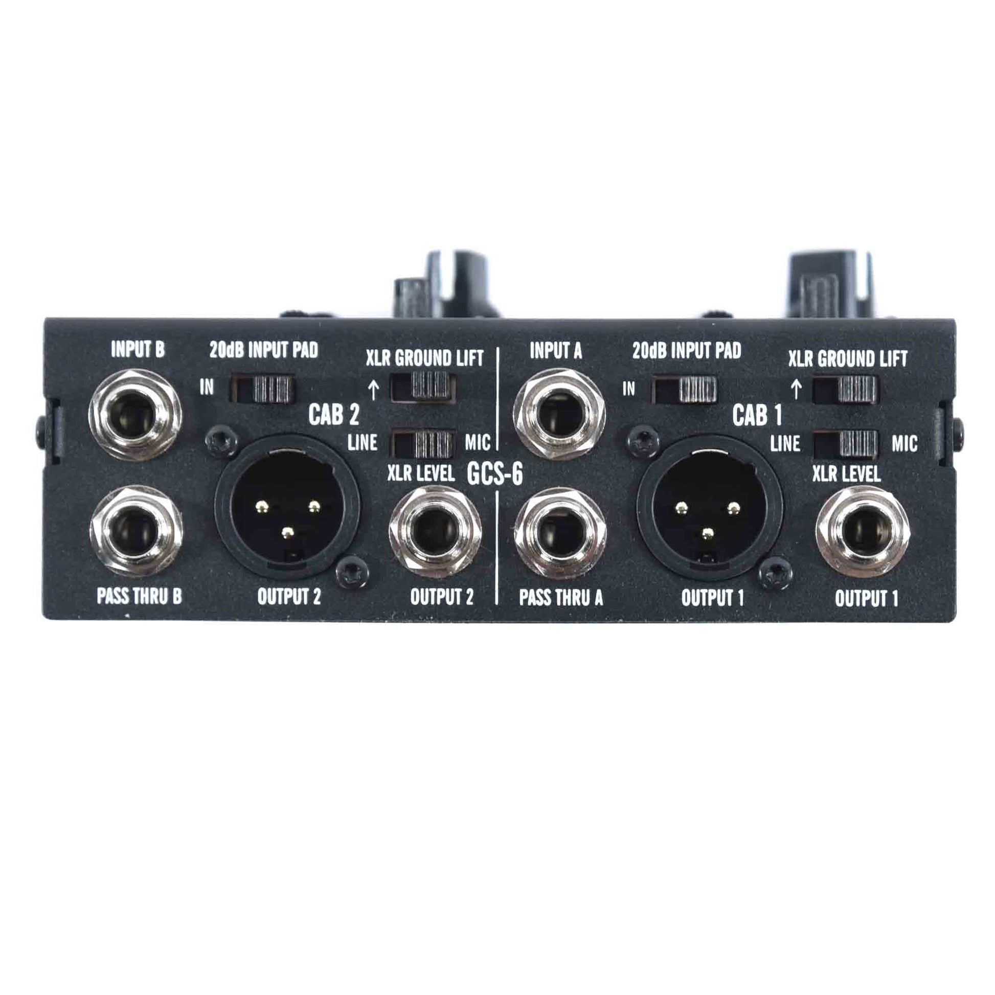 cab sim pedals A/DA GCS-6 Stereo Guitar Cabinet Simulator & DI with Headphone Mixer and Level Control