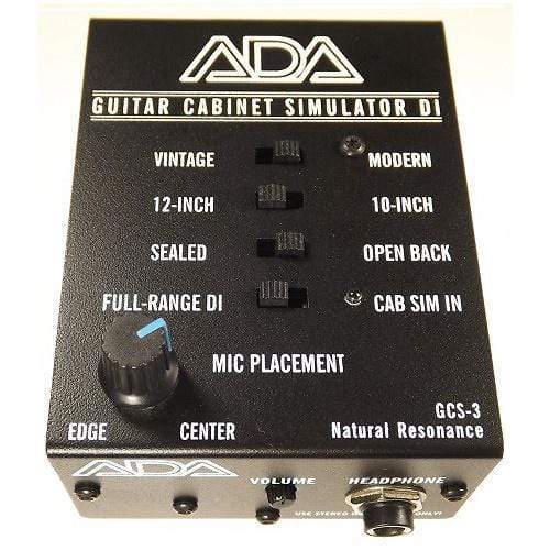A/DA GCS-3 Cabinet Simulator & DI Box Effects and Pedals / Fuzz