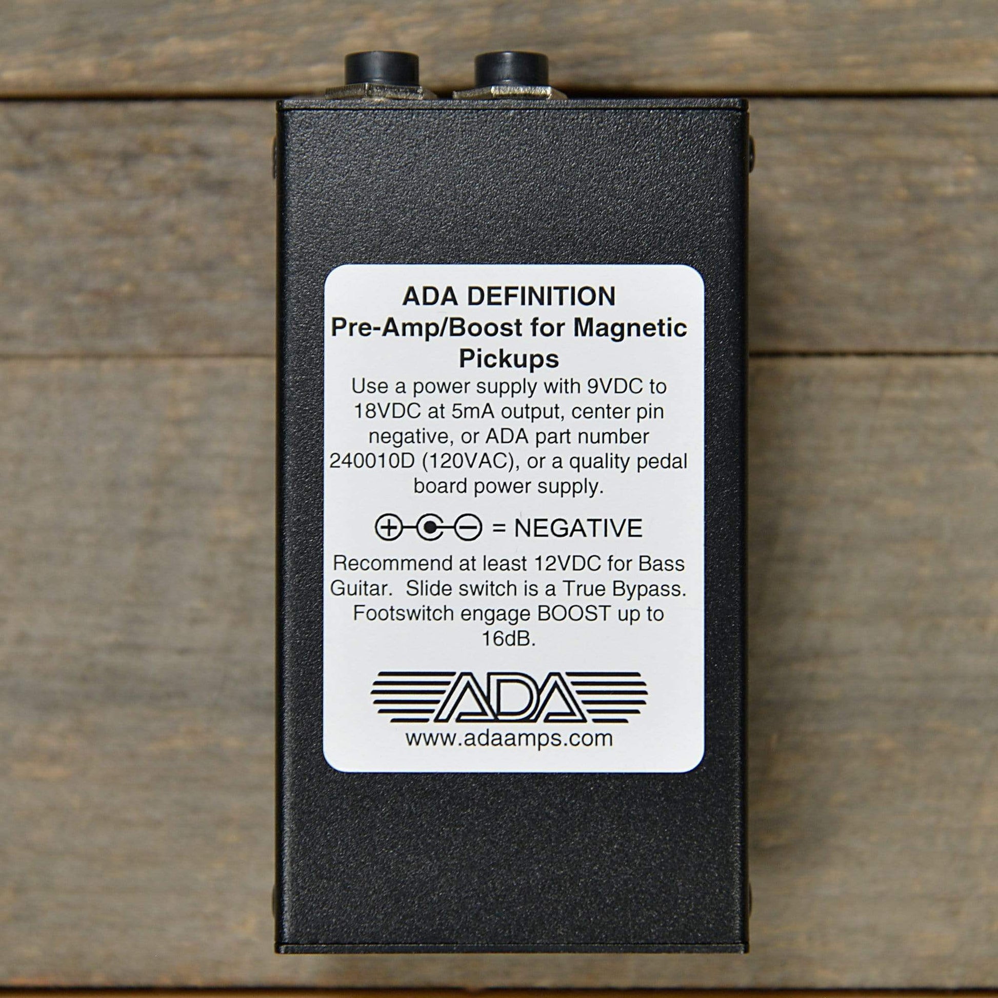 pedal definition A/DA Definition Pre-Ampilifier – Chicago Music Exchange