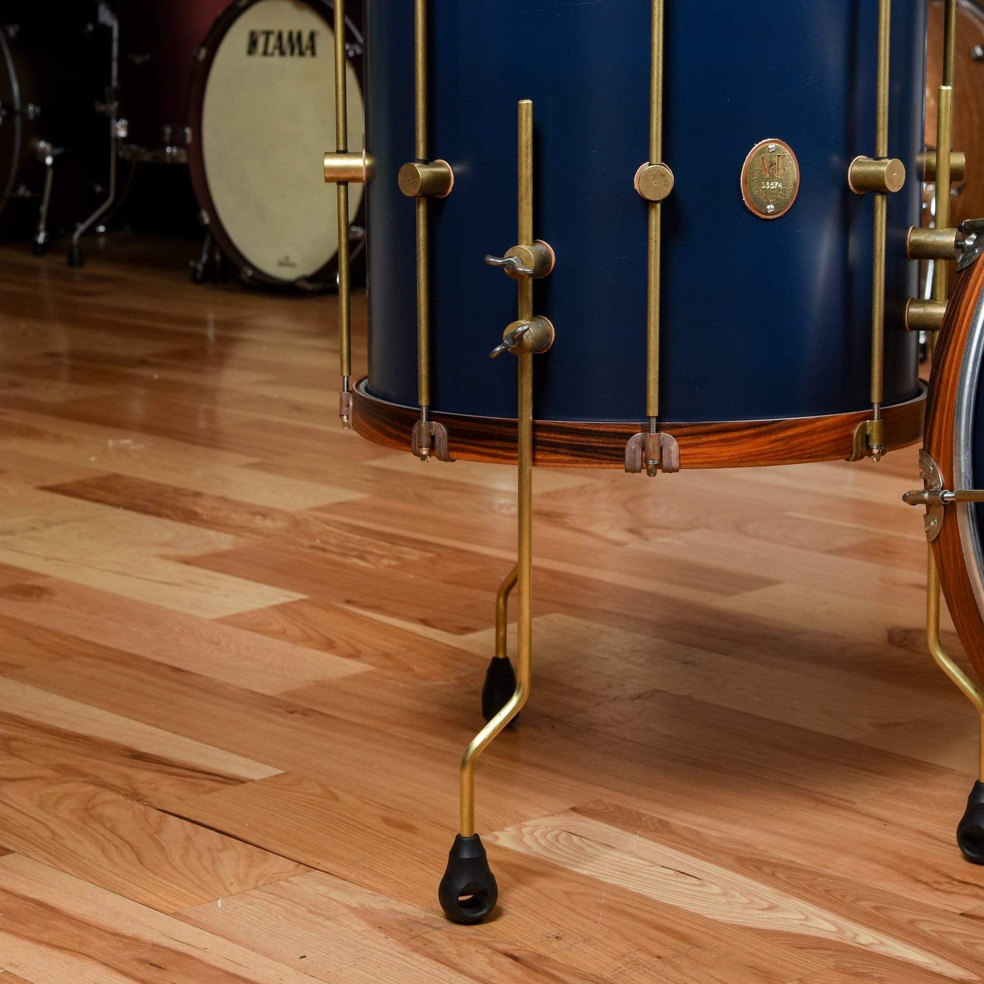 A&F Drum Co. 13/16/22 3pc. Chandler Blue Club Drum Kit w/Rosewood Hoops Drums and Percussion / Acoustic Drums / Full Acoustic Kits