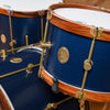 A&F Drum Co. 13/16/22 3pc. Chandler Blue Club Drum Kit w/Rosewood Hoops Drums and Percussion / Acoustic Drums / Full Acoustic Kits