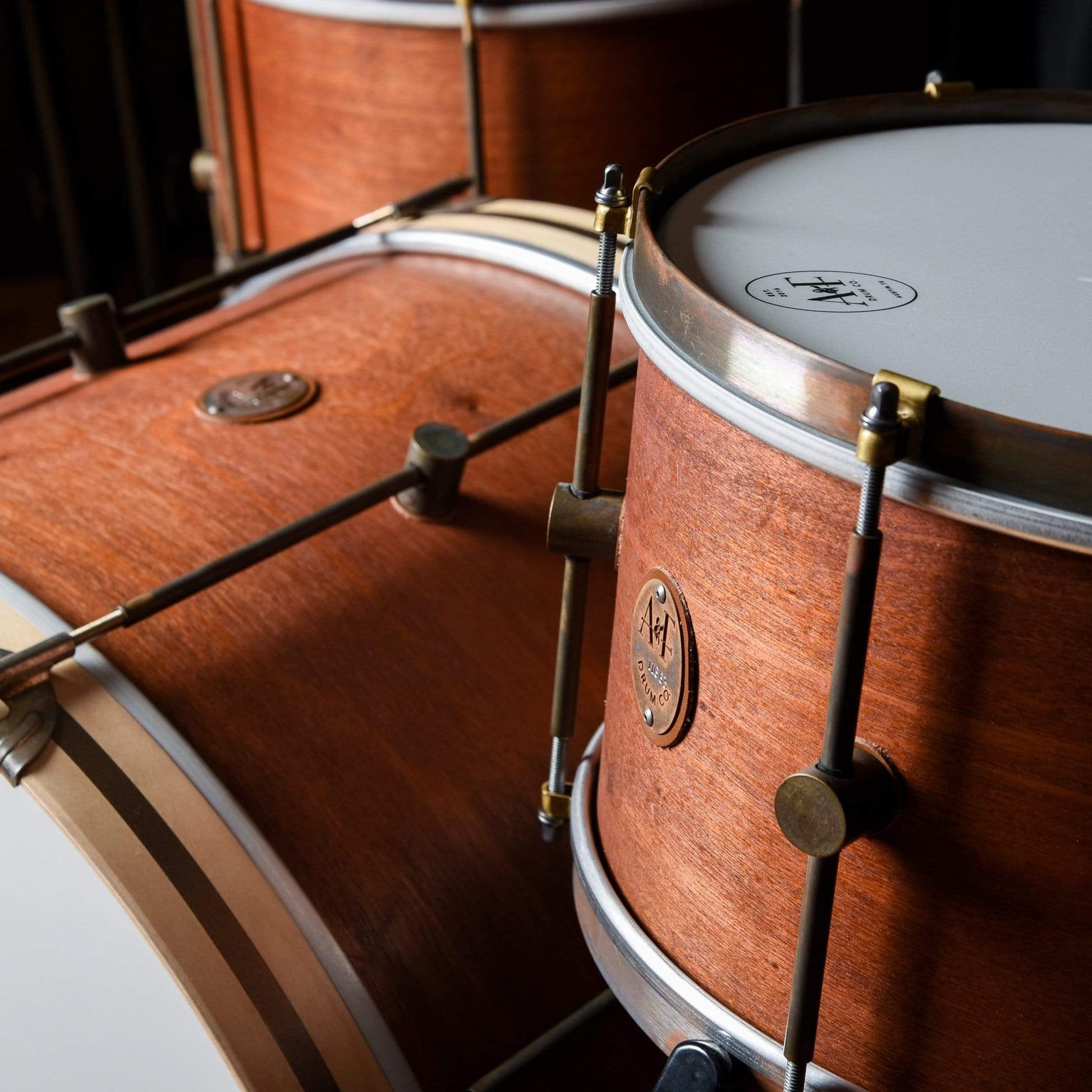 A&F Drum Co. 13/16/24 3pc. Mahogany Club Drum Kit Drums and Percussion / Acoustic Drums / Full Acoustic Kits