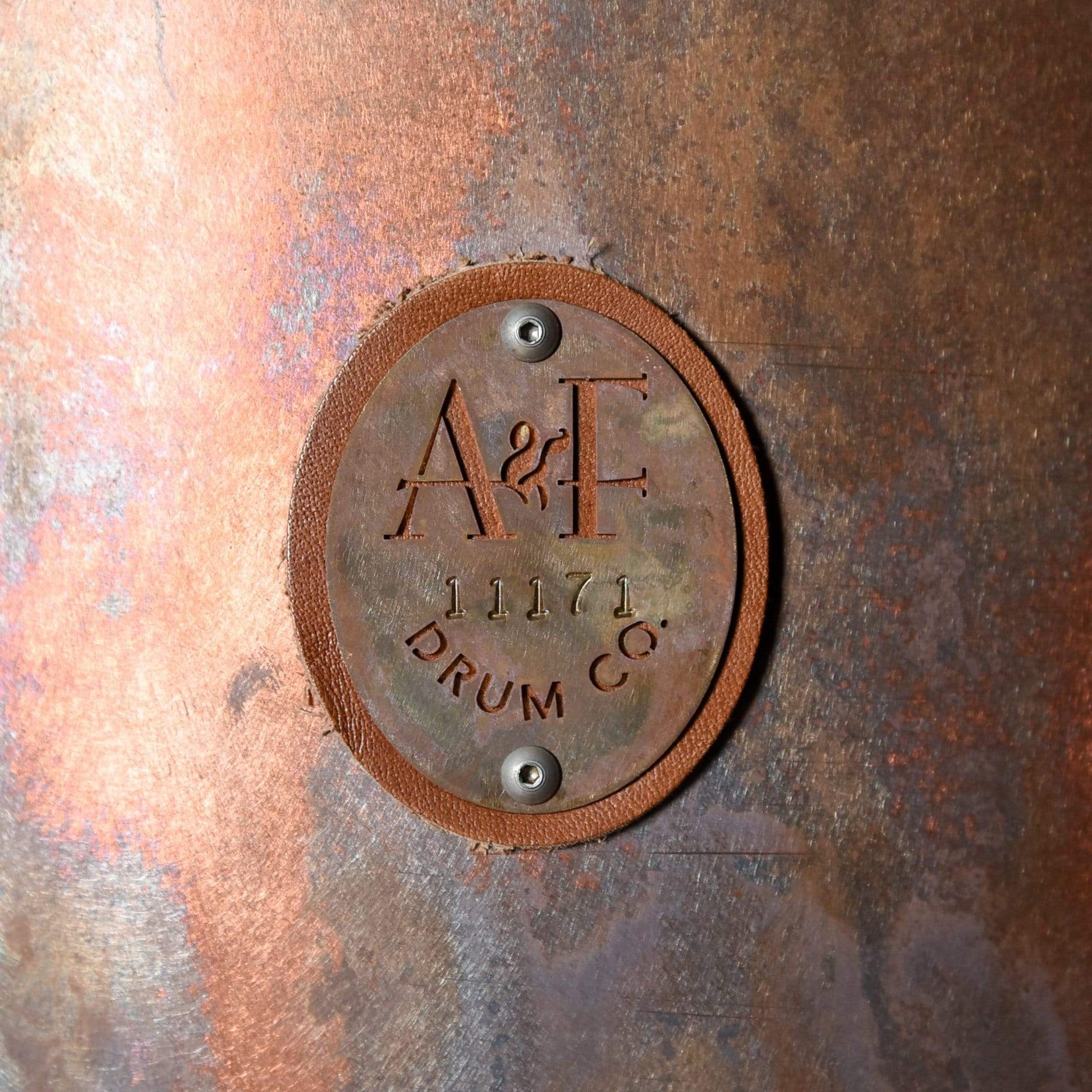 A&F Drum Co. 13/18/24 3pc. Copper Drum Kit w/Copper Hoops Drums and Percussion / Acoustic Drums / Full Acoustic Kits