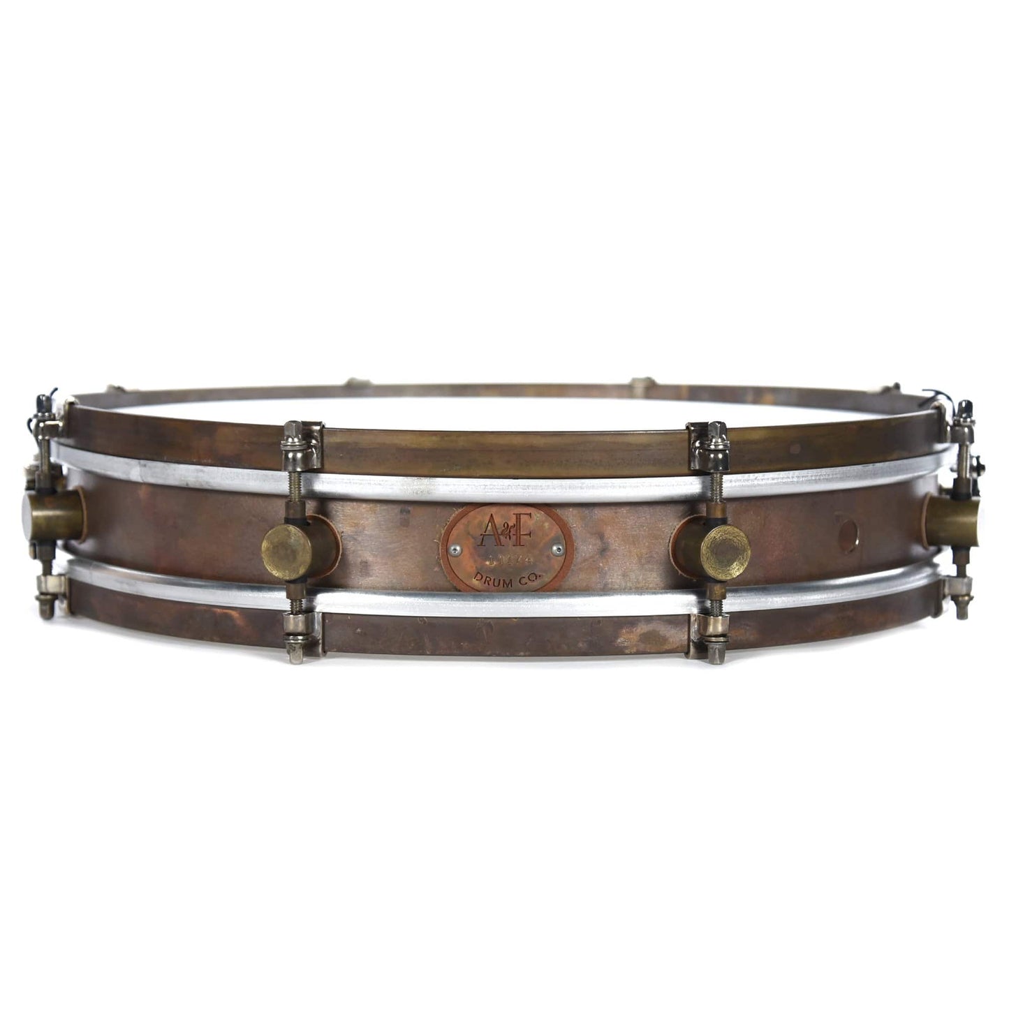 A&F Drum Co. 3x16 Copper 8-Lug Snare Drum w/Copper Hoops Drums and Percussion / Acoustic Drums / Snare