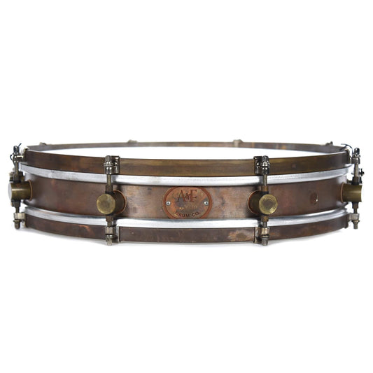 A&F Drum Co. 3x16 Copper 8-Lug Snare Drum w/Copper Hoops Drums and Percussion / Acoustic Drums / Snare