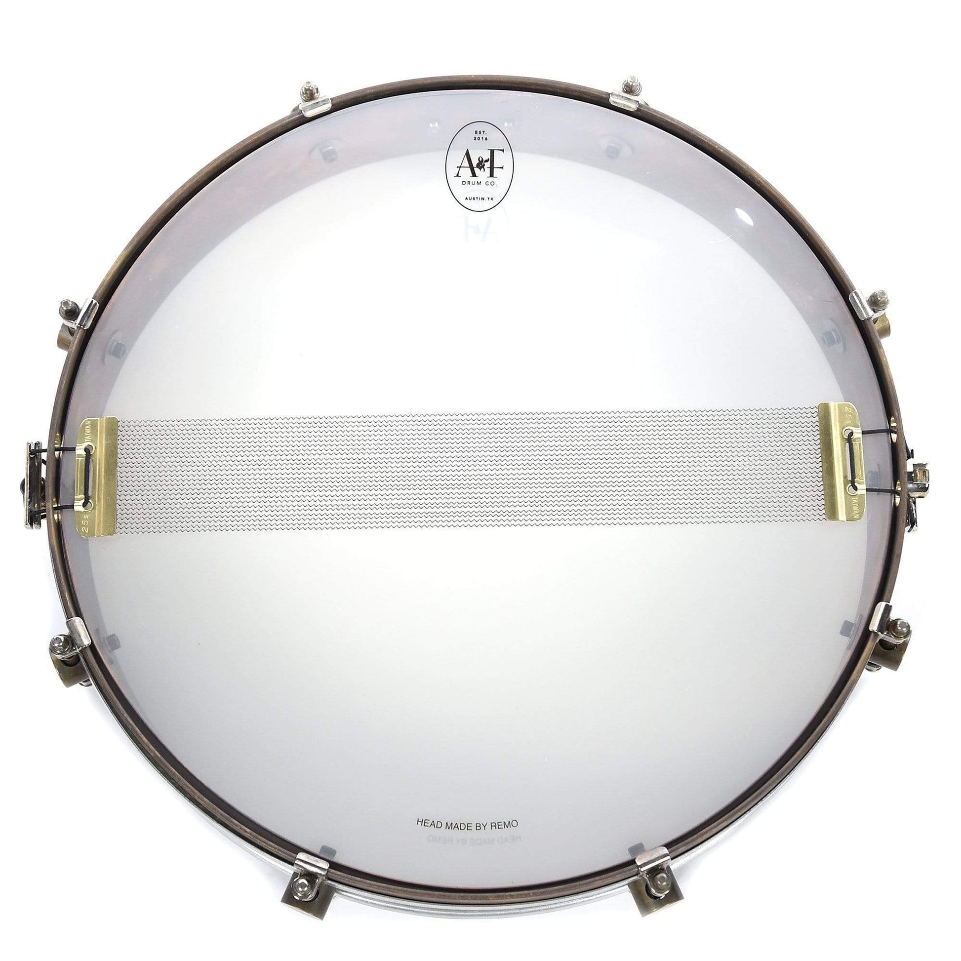 A&F Drum Co. 3x16 Copper 8-Lug Snare Drum w/Copper Hoops Drums and Percussion / Acoustic Drums / Snare