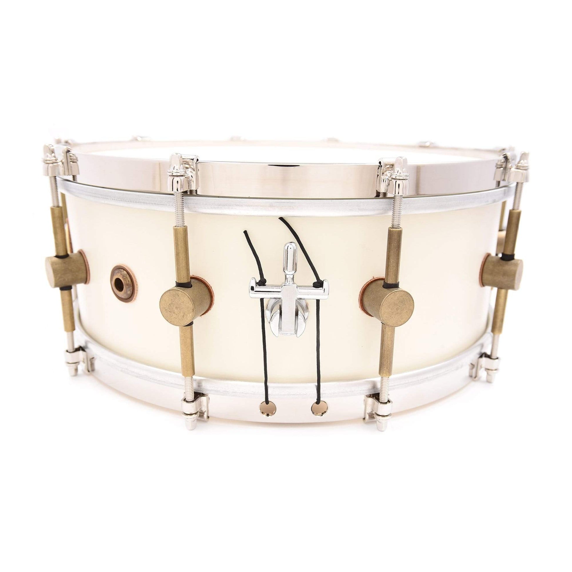 A&F Drum Co. 5.5x14 Maple Club Snare Drum Antique White 1901 Limited Edition Drums and Percussion / Acoustic Drums / Snare