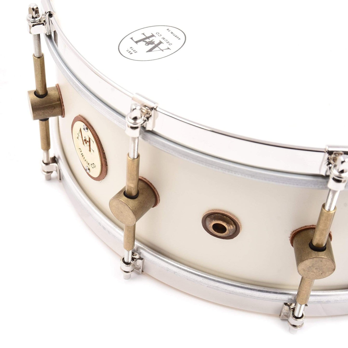 A&F Drum Co. 5.5x14 Maple Club Snare Drum Antique White 1901 Limited Edition Drums and Percussion / Acoustic Drums / Snare