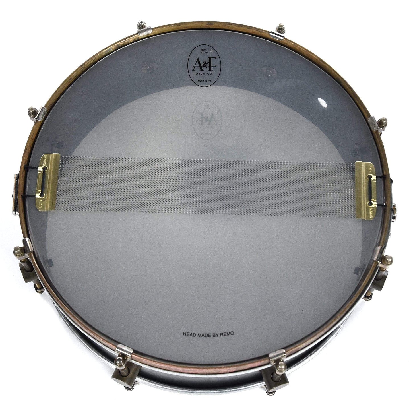 A&F Drum Co. 5x14 Raw Steel 8-Lug Snare Drum Drums and Percussion / Acoustic Drums / Snare