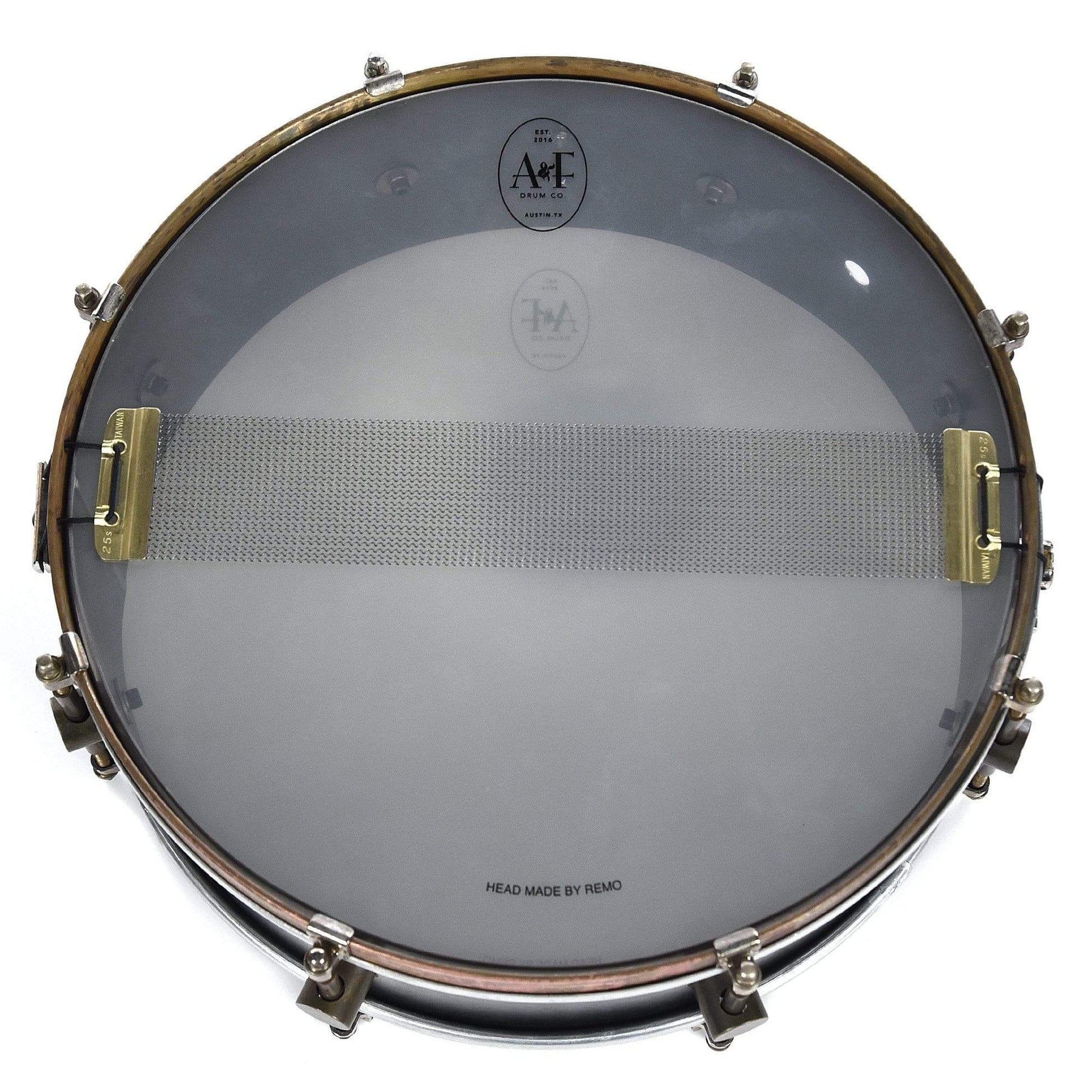 A&F Drum Co. 5x14 Raw Steel 8-Lug Snare Drum Drums and Percussion / Acoustic Drums / Snare