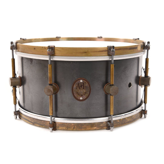 A&F Drum Co. 6.5x13 Raw Steel 8-Lug Snare Drum Drums and Percussion / Acoustic Drums / Snare