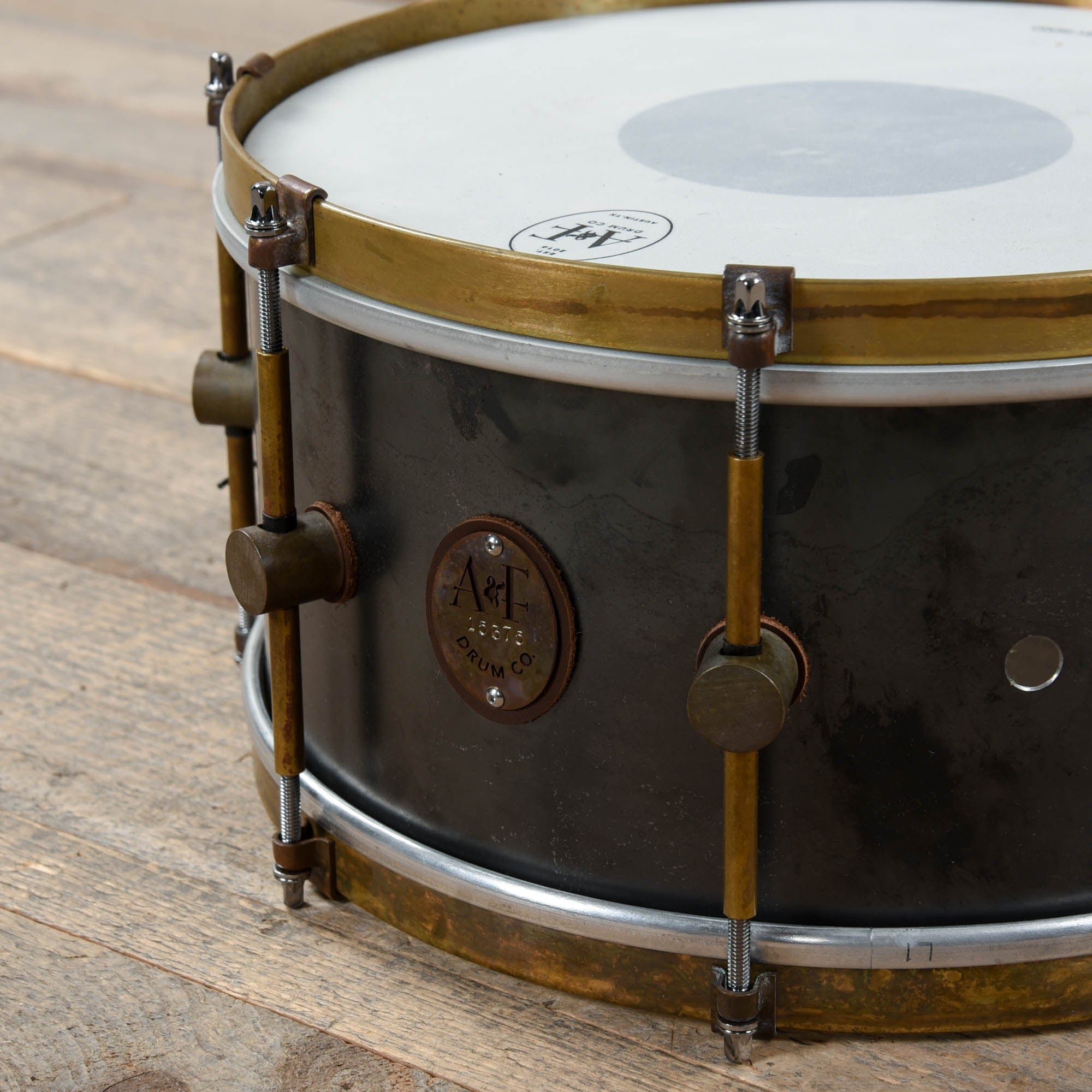 A&F Drum Co. 6.5x13 Raw Steel 8-Lug Snare Drum Drums and Percussion / Acoustic Drums / Snare