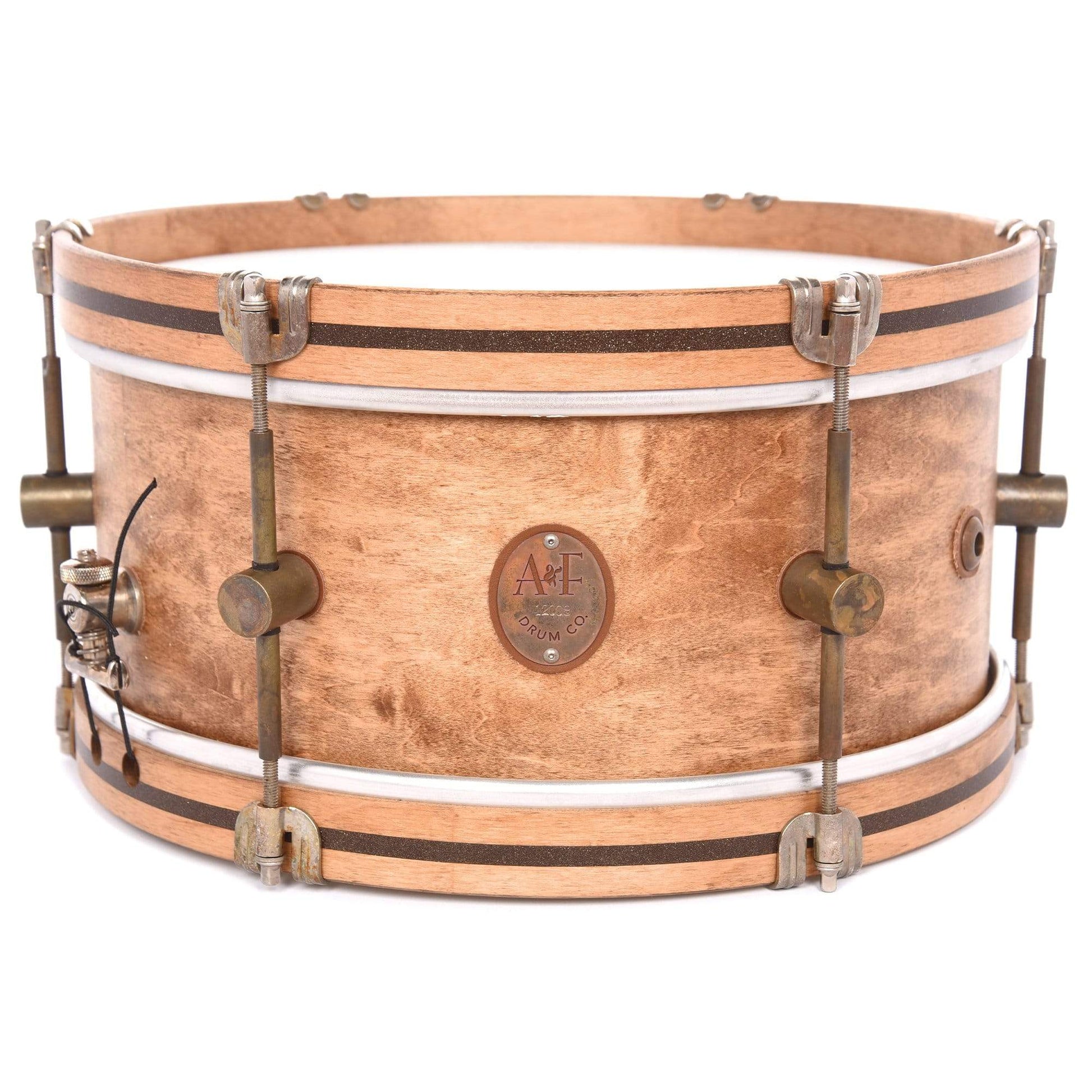 A&F Drum Co. 6.5x14 Field Snare Drum Espresso Maple w/Wood Hoops Drums and Percussion / Acoustic Drums / Snare