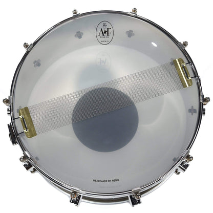 A&F Drum Co. 6.5x14 Nickel Over Brass 10-Lug Snare Drum w/2018 Engraving Drums and Percussion / Acoustic Drums / Snare