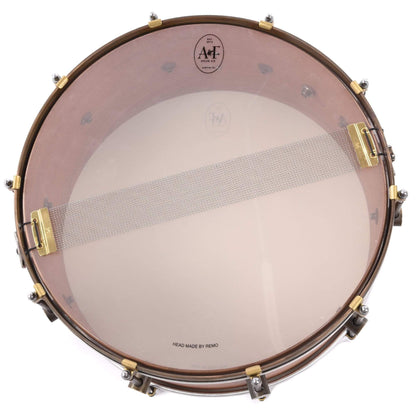 A&F Drum Co. 7x16 Mahogany Club Snare Drum w/Brass Hoops Drums and Percussion / Acoustic Drums / Snare