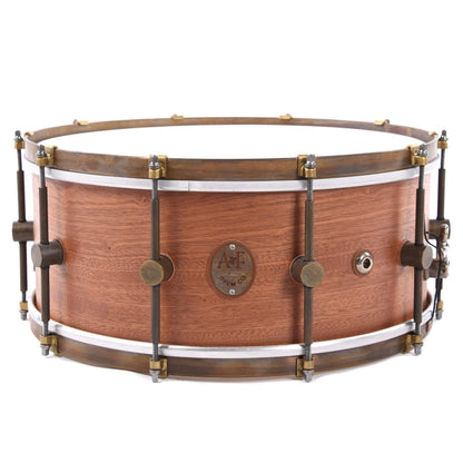 A&F Drum Co. 7x16 Mahogany Club Snare Drum w/Brass Hoops Drums and Percussion / Acoustic Drums / Snare