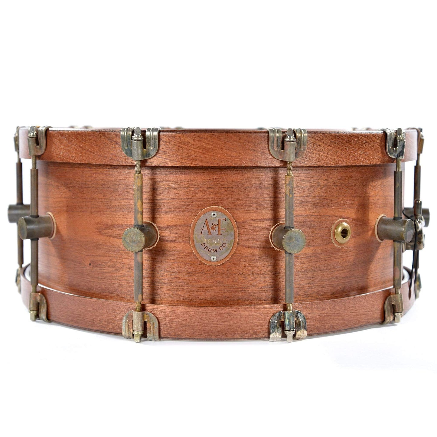 A&F Drum Co. 7x16 Mahogany Club Snare Drum w/Mahogany Hide-A-Hoops Drums and Percussion / Acoustic Drums / Snare