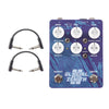 Adventure Audio Glacial Zenith V2 Purple Sparkle Overdrive 3 Band EQ Boost w/RockBoard Flat Patch Cables Bundle Effects and Pedals / Overdrive and Boost